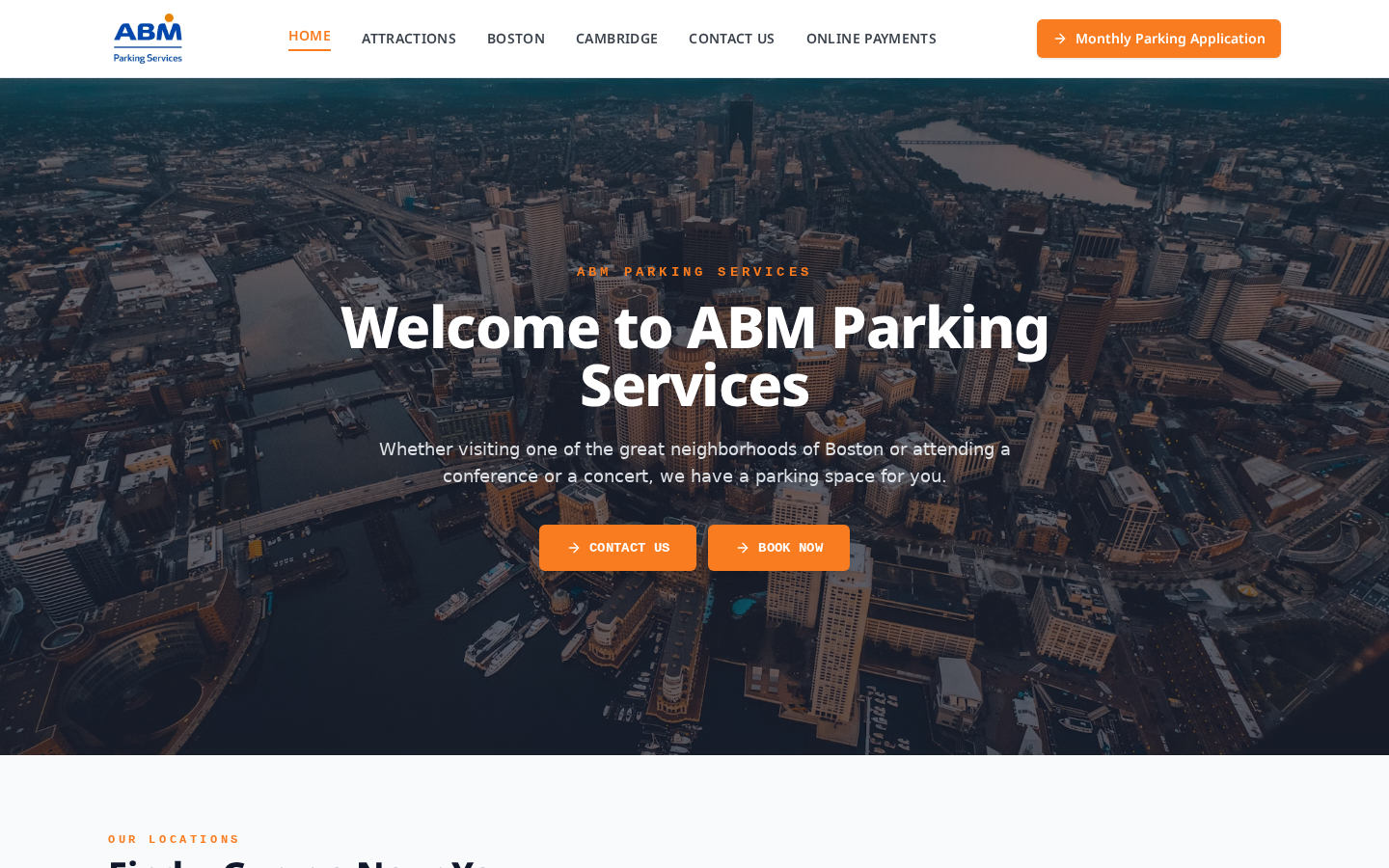 ABM Parking website
